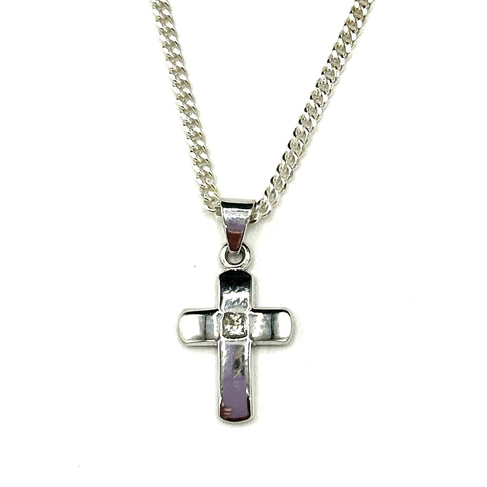 St. Benedikt Kruzifix Anhänger - Schutzpatron Der Schüler Made In Italy